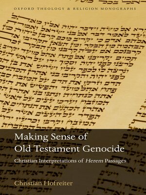 cover image of Making Sense of Old Testament Genocide